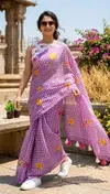 Indira Linen By Rajyog Linen Printed Ladies Saree Wholesalers In Surat
